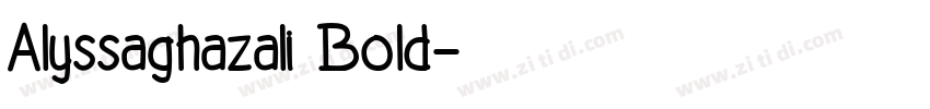 Alyssaghazali Bold字体转换
